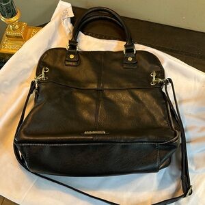 Elegant Black Leather Steve Maden women bag